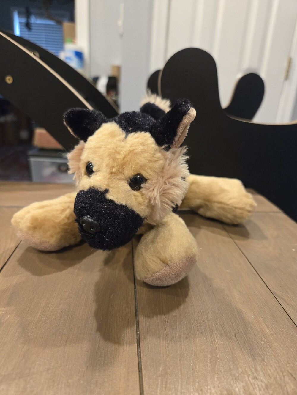 Aurora Plush German Shepherd Dog Toy Tan & Black